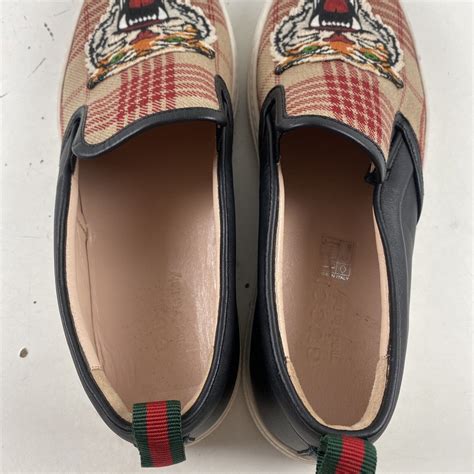 gucci dublin slip on tiger|gucci tiger slip on.